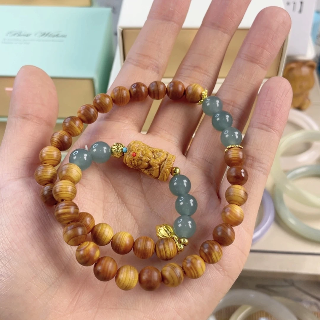 翡翠手饰银S925镀金镶嵌