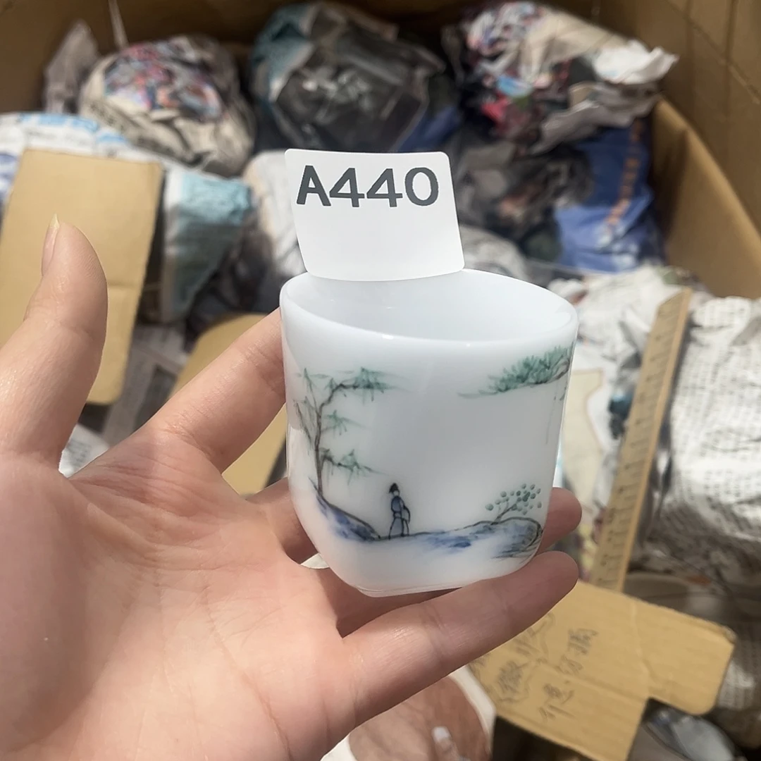瓷片茶摆件工艺品摆件666