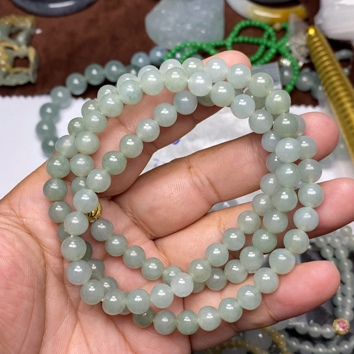 定制翡翠未镶嵌毛货需要抛光请慎拍