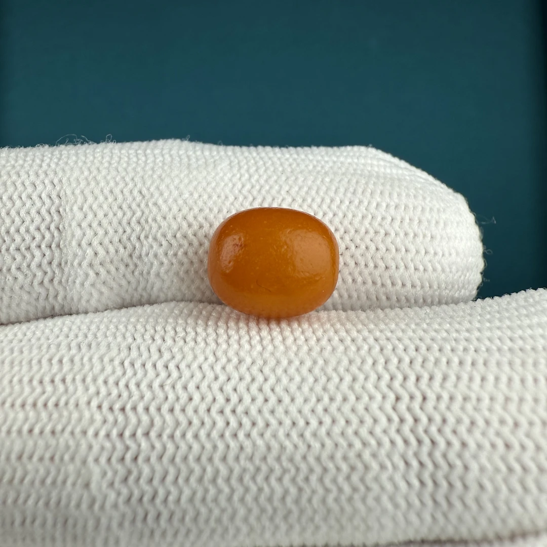 A8161天然原矿蜜蜡老蜡枣珠8.7*10.3mm支持复检假一罚十
