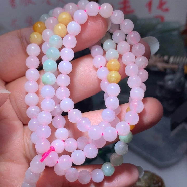 翡翠颈饰未镶嵌保真天然A货翡翠