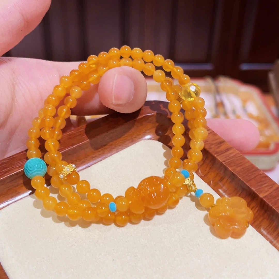 蜜蜡手链未镶嵌手串