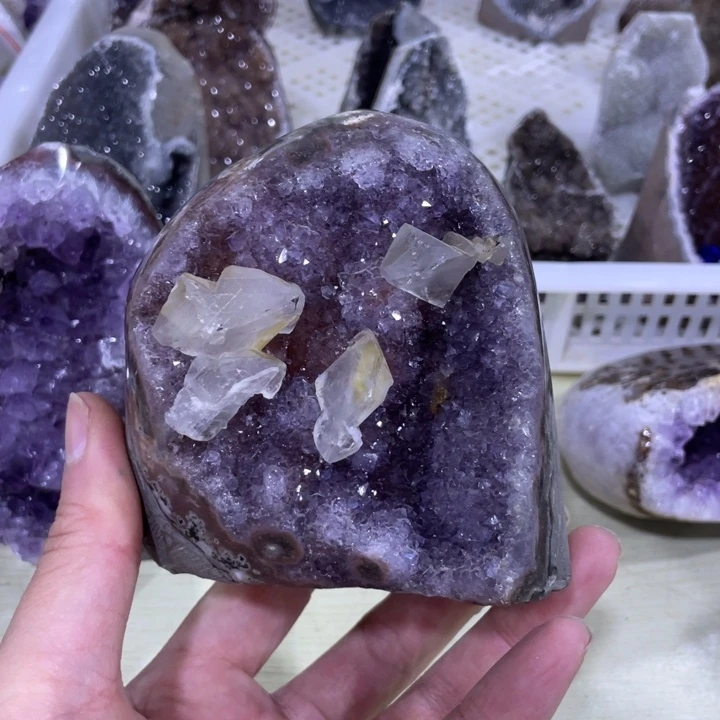 紫晶方解石未镶嵌