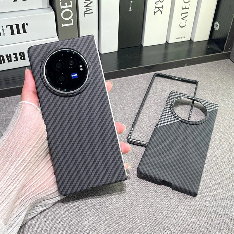 适用vivoxfold3手机壳碳纤维超薄xfold3pro折叠屏保护套防摔xfold