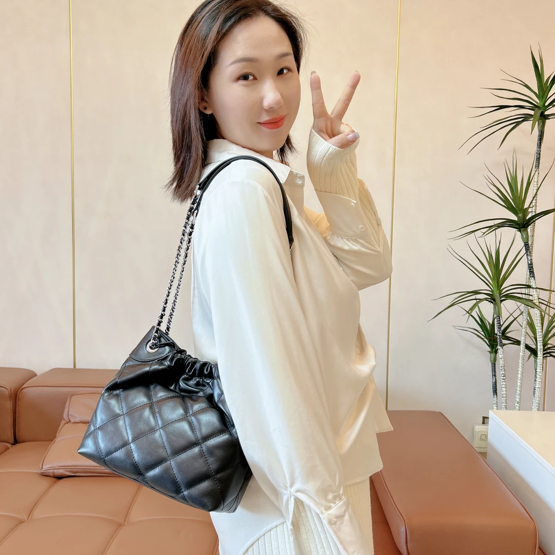 四季真皮肩包垃圾包百搭休闲包包女款爆款2025新款DS-052