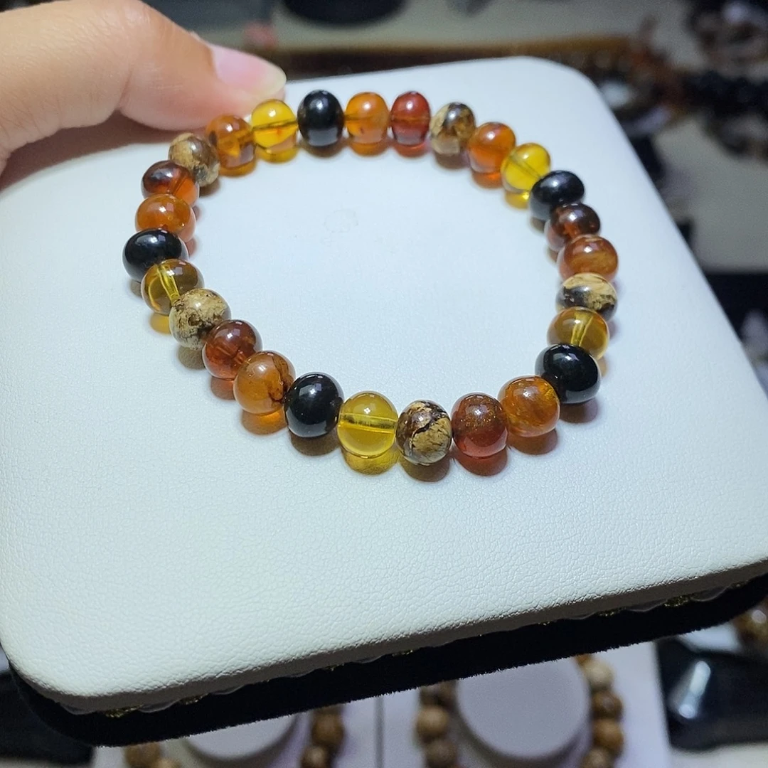 琥珀未镶嵌裸石 福利 精品多宝8mm