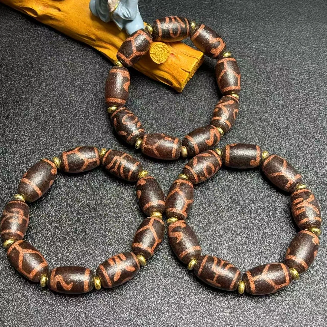 q-S6336-老型珠玛瑙手串-多样性发其一