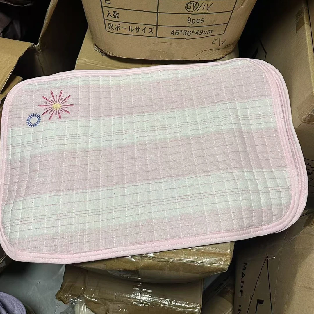 【温漫良品外贸】外贸各种棉枕垫 透气吸汗枕巾一对装