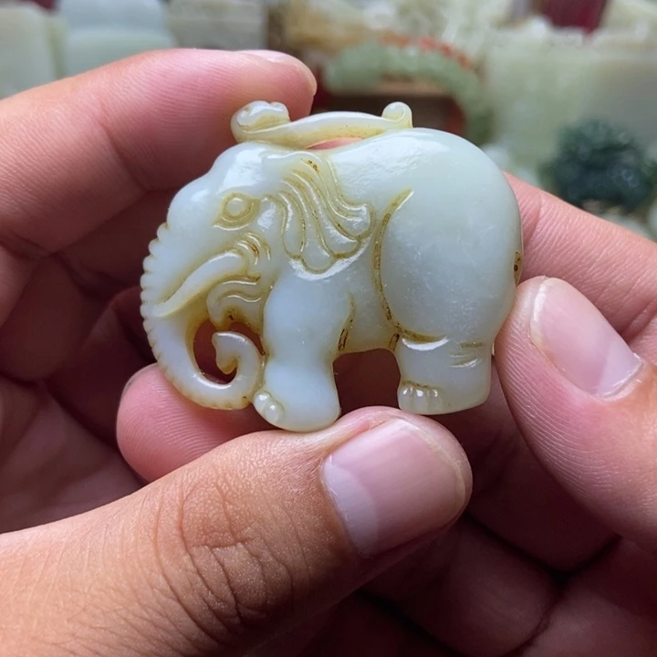 和田玉未镶嵌挂件