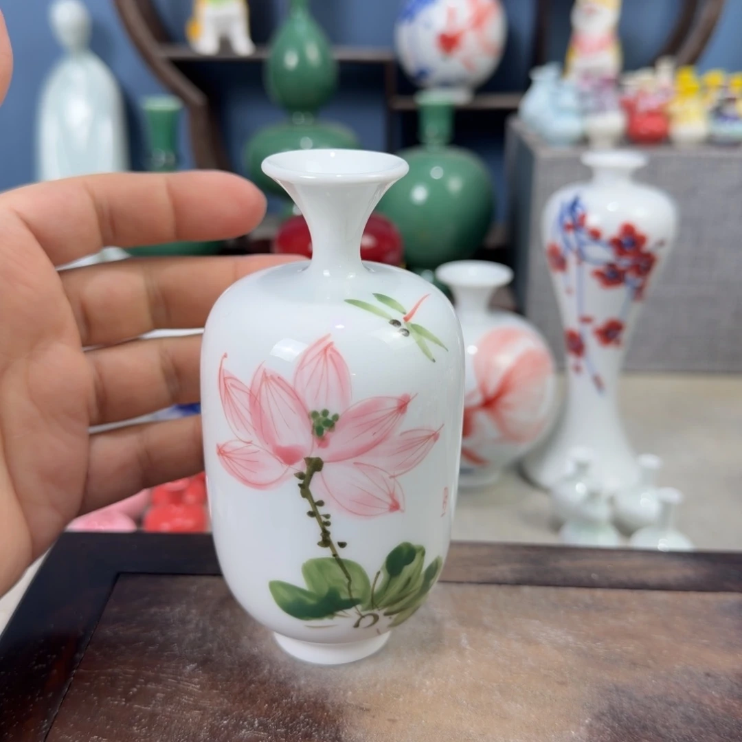 陶瓷手工小花器摆件