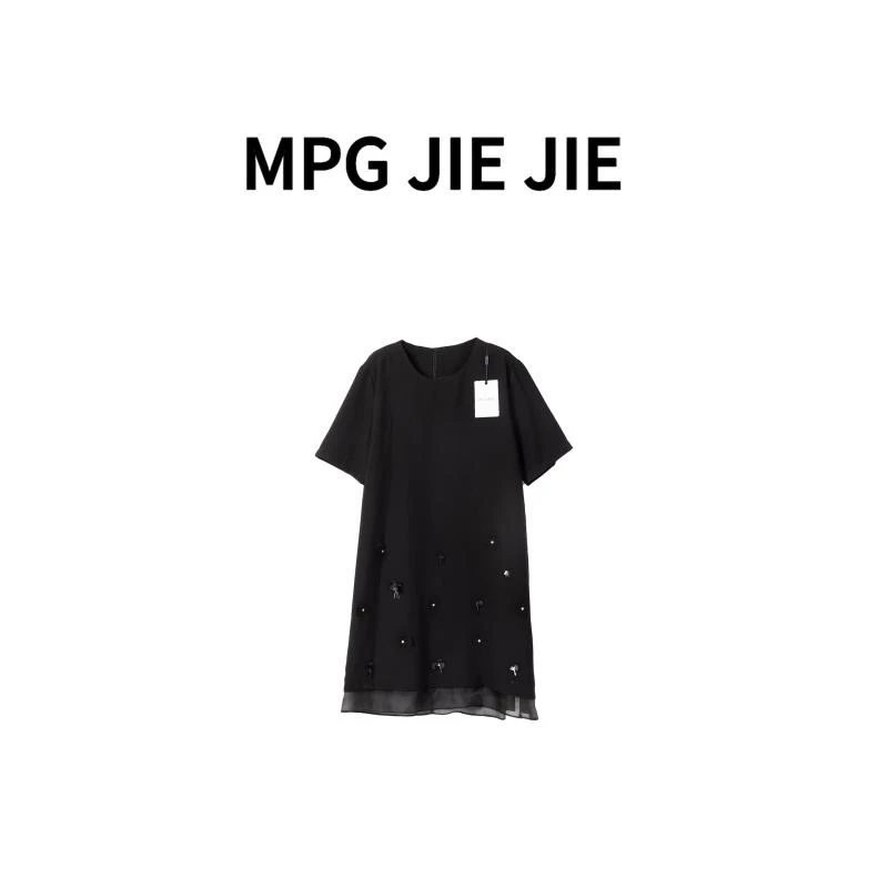 MPG JIEJIE【半夏倾城】25春夏半袖时尚休闲女士小花设计连衣裙