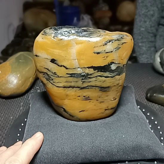 新疆金丝玉原石国画