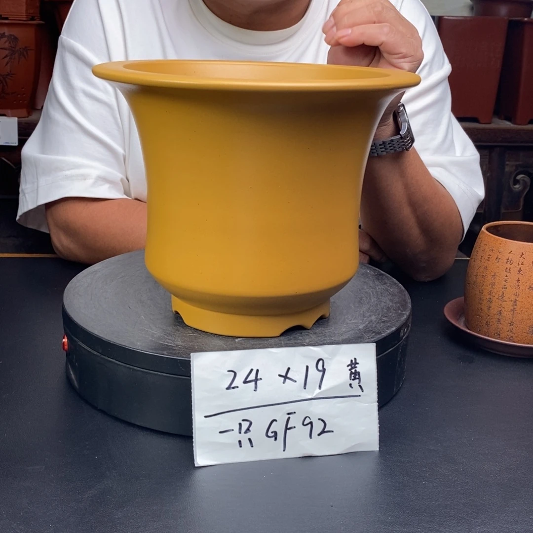 紫砂花盆货号一只GF92