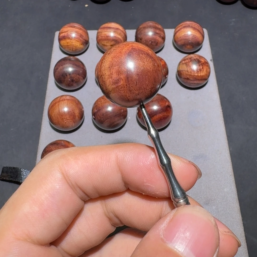 黄花梨/降香黄檀手串/手链海南黄花梨老料瑕疵2.0