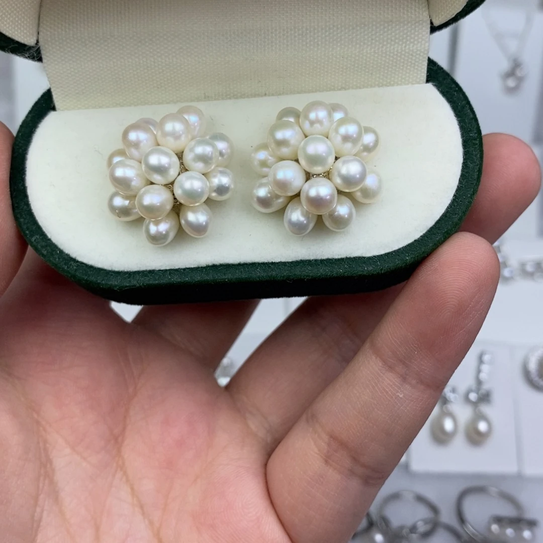 未镶嵌耳饰淡水珍珠