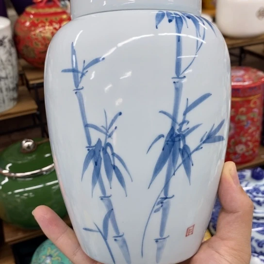 瓷片茶叶罐密封罐储物罐