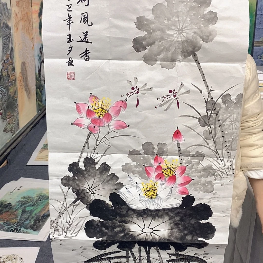 国画国画手绘作品