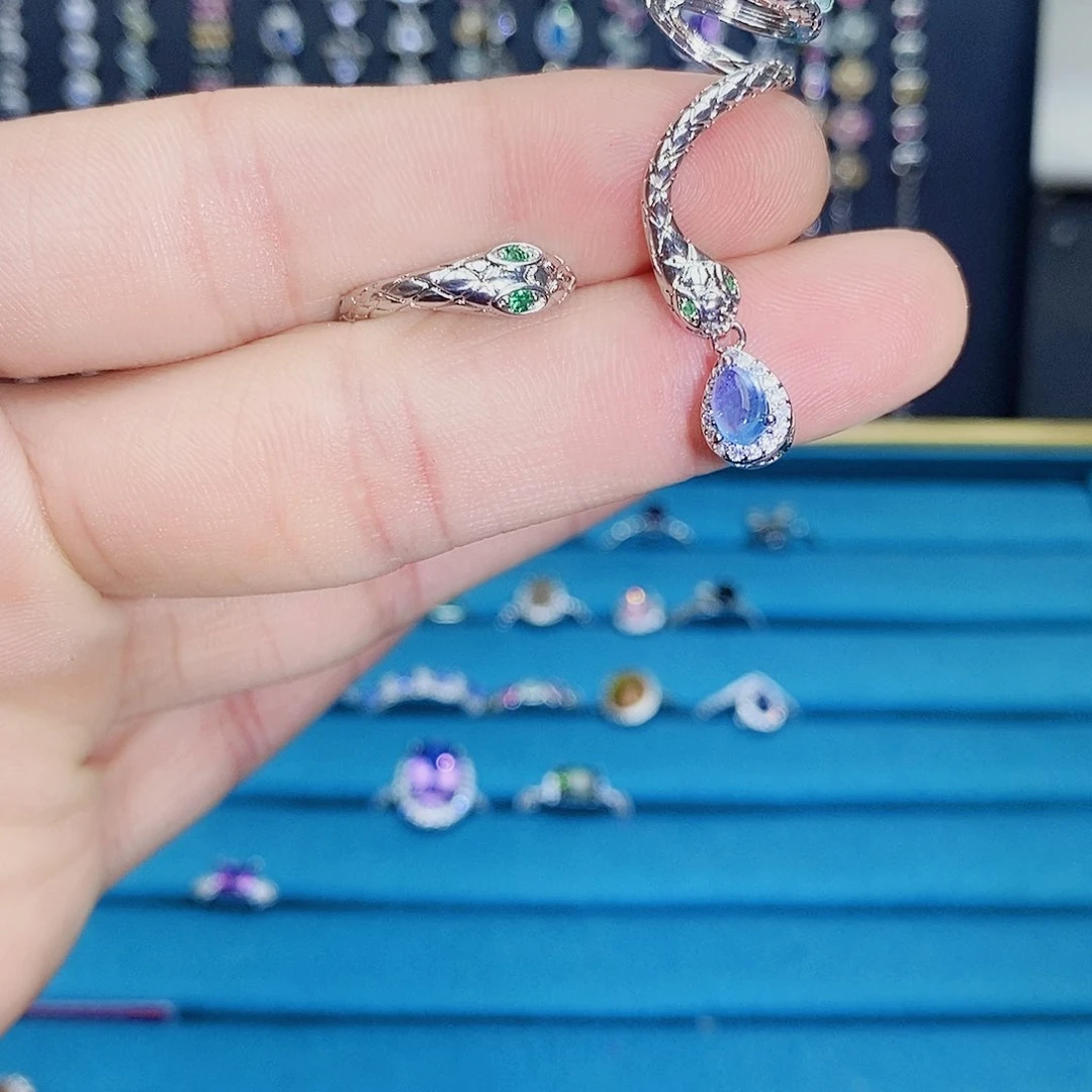 紫晶珠宝半成品银S925镶嵌