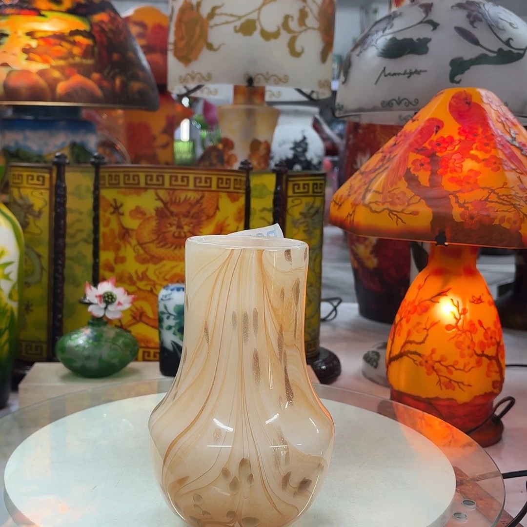 琉璃高18口6琉璃花瓶