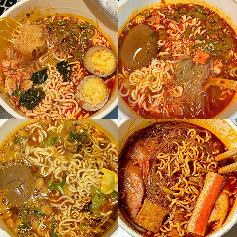 【买一箱送一箱】杨掌柜粉面菜蛋金汤肥牛桶装夜宵宿舍泡面整箱批发