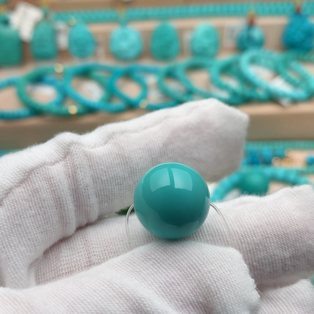 绿松石未镶嵌珠宝奇石15mm