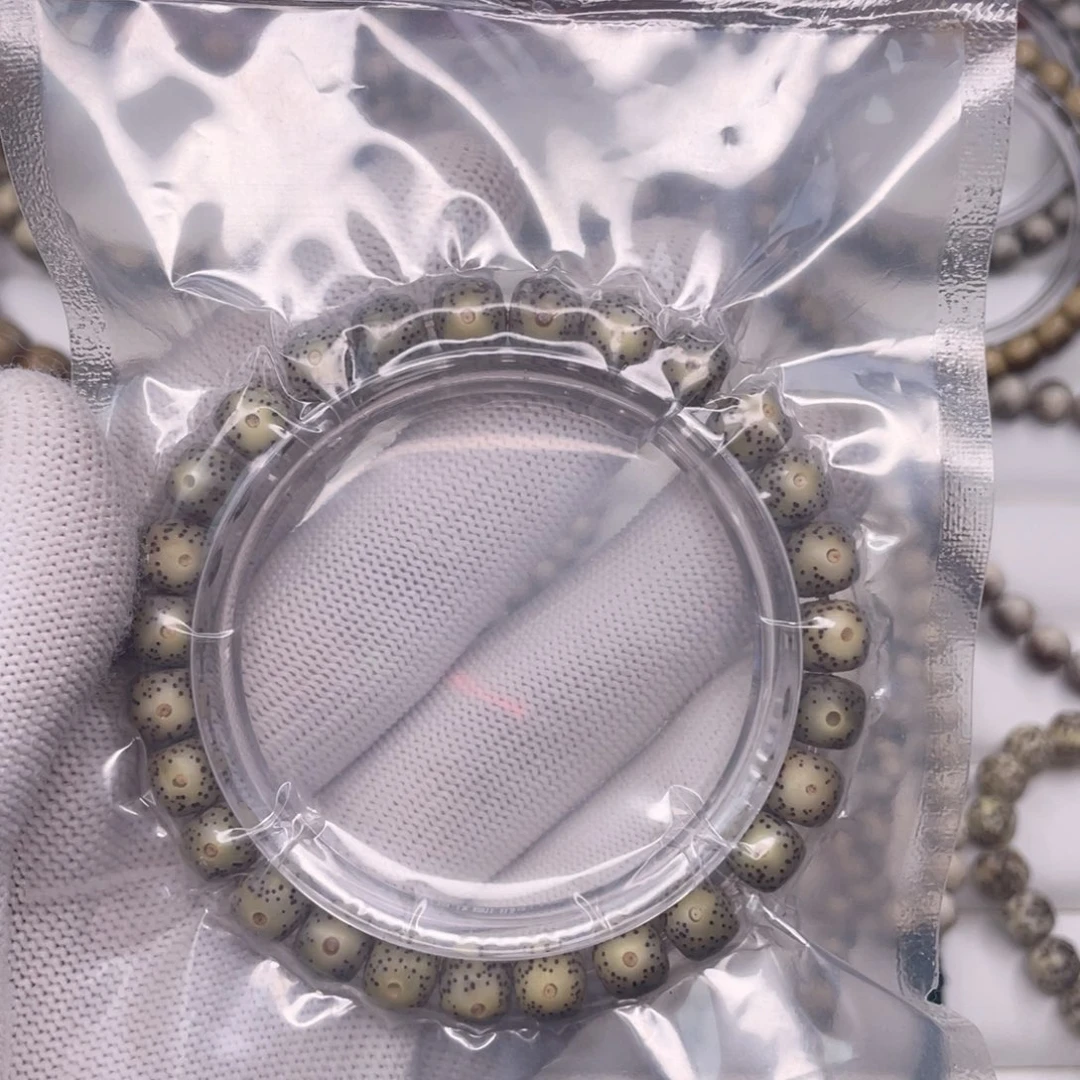 手串星月菩提糯冰石玉料大眼睛8x7