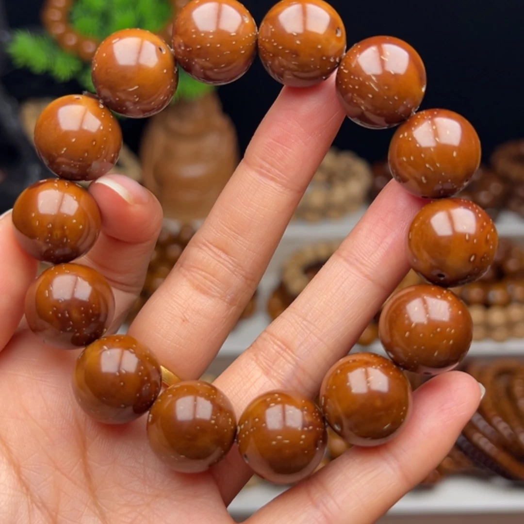 手串紫金鼠卡16.5半实心满天星光珠