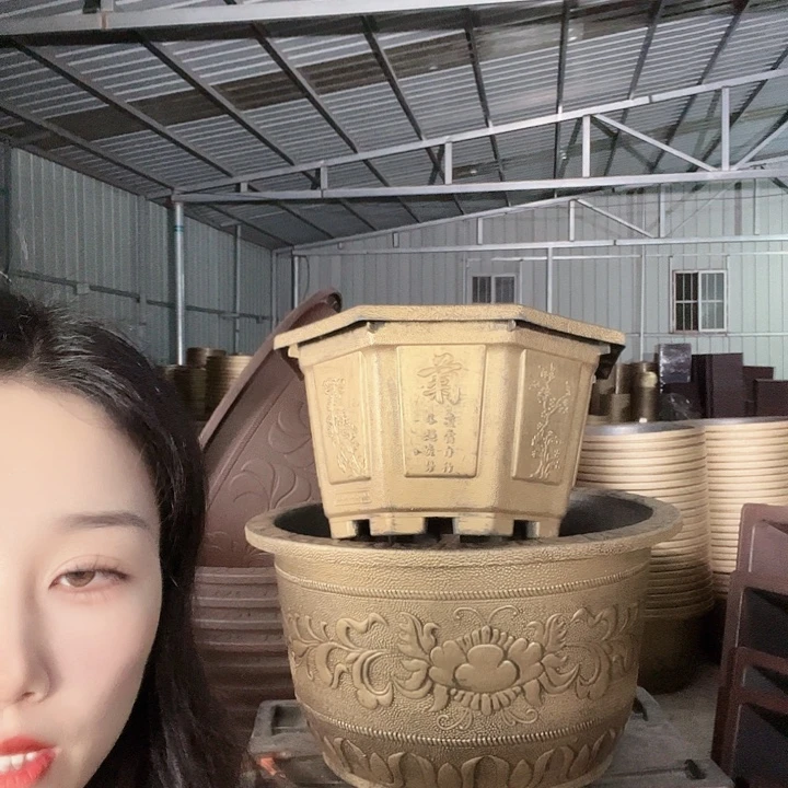 八角60花盆2个有孔
