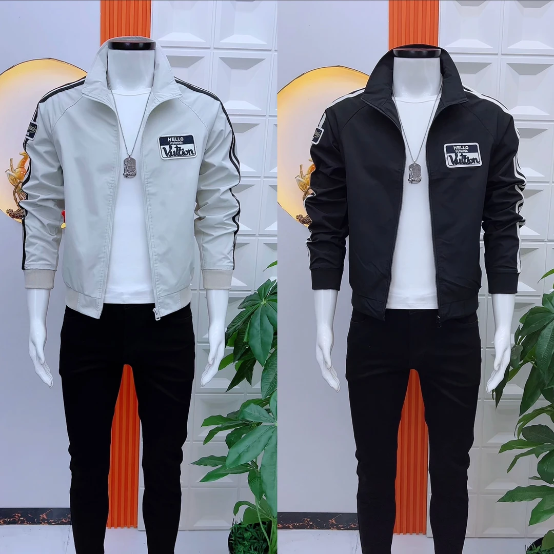 痞帅潮流男士夹克外套时尚修身帅气春秋季休闲百搭韩版轻奢潮夹克