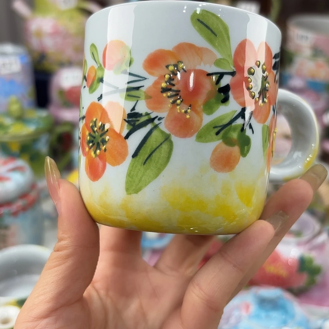 景德镇手绘高温釉下彩陶瓷茶具