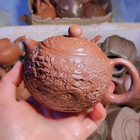茶壶绿泥宜兴紫砂全手工制作工艺