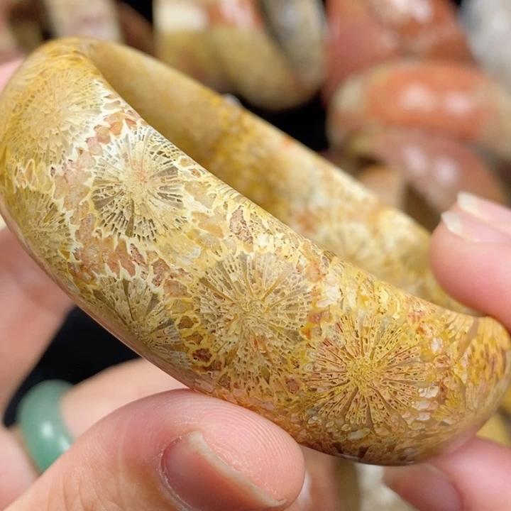 硅化玉未镶嵌手镯（圆镯）57.5
