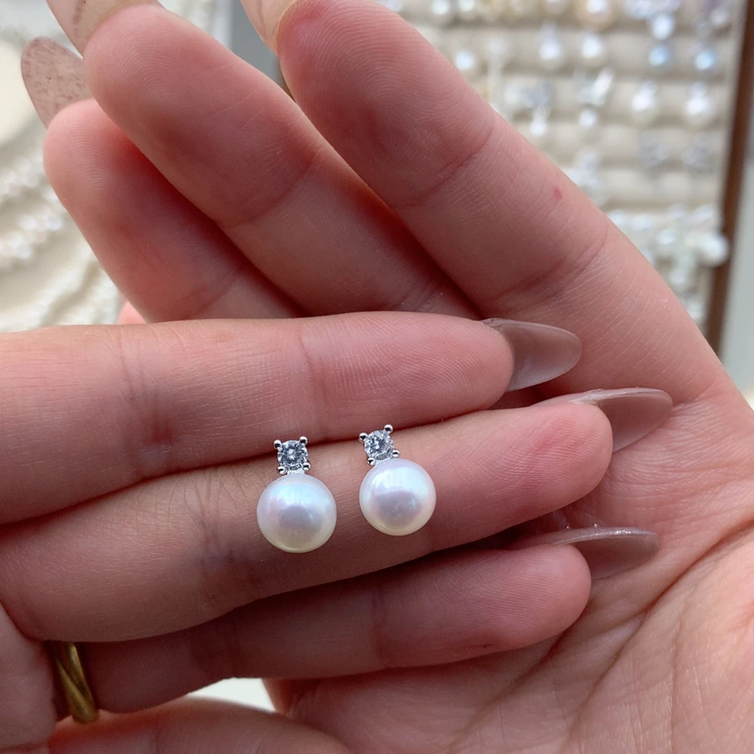 合金淡水珍珠吊坠(不含链)