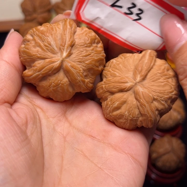 吊坠文玩核桃42全品毕业粗棱元宝奔33