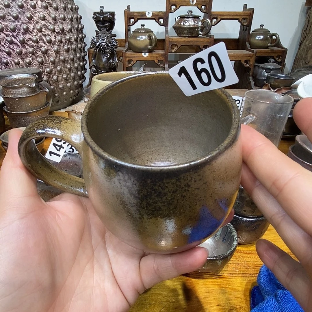 高温柴烧陶泥马克杯