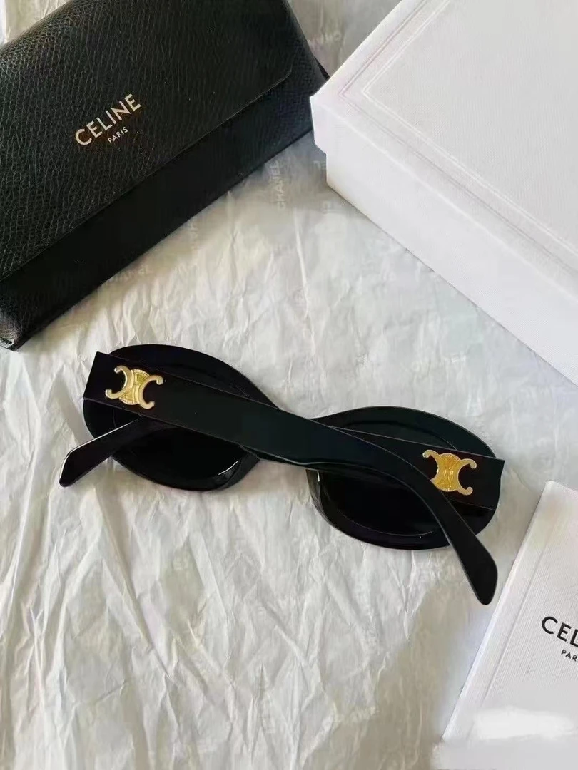 95新 Celine/思琳 CS6677 Celine黑金凯旋门墨镜