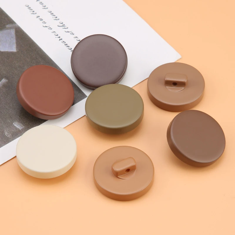 圆形树脂纽扣百搭大衣西装扣子男上衣女毛衣外套精致高端钮扣