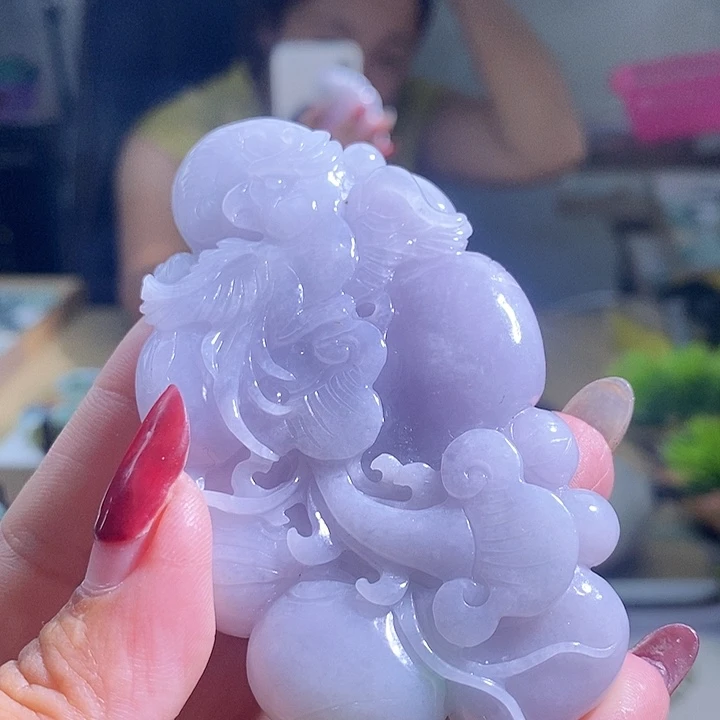 【闪购商品】翡翠挂件未镶嵌喜上眉