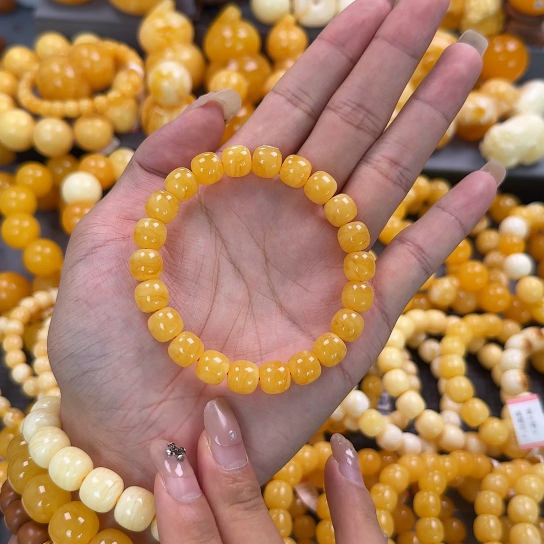 蜜蜡未镶嵌珠宝奇石同料10mm