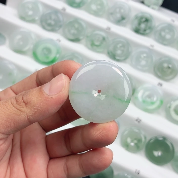 翡翠未镶嵌颈饰缅甸天然A货翡翠37.6-6.8