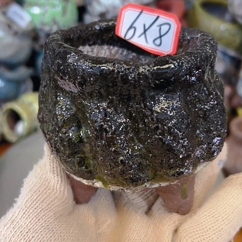 粗陶花盆手工花盆制作