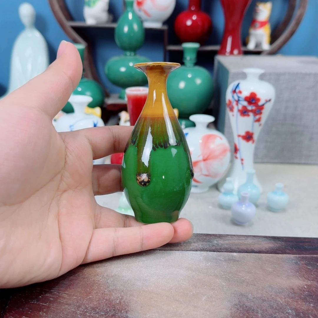 陶瓷手工小花器摆件