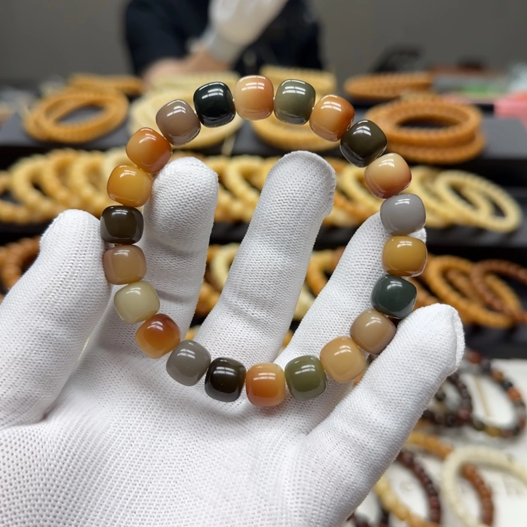 手串菩提根/象牙果10×11 5年 重色大花 鬼工