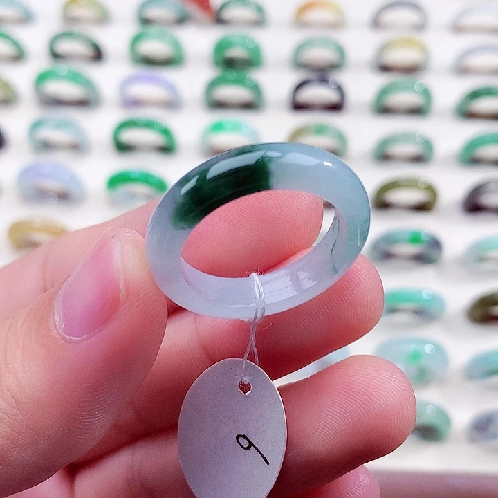 翡翠未镶嵌戒指24号