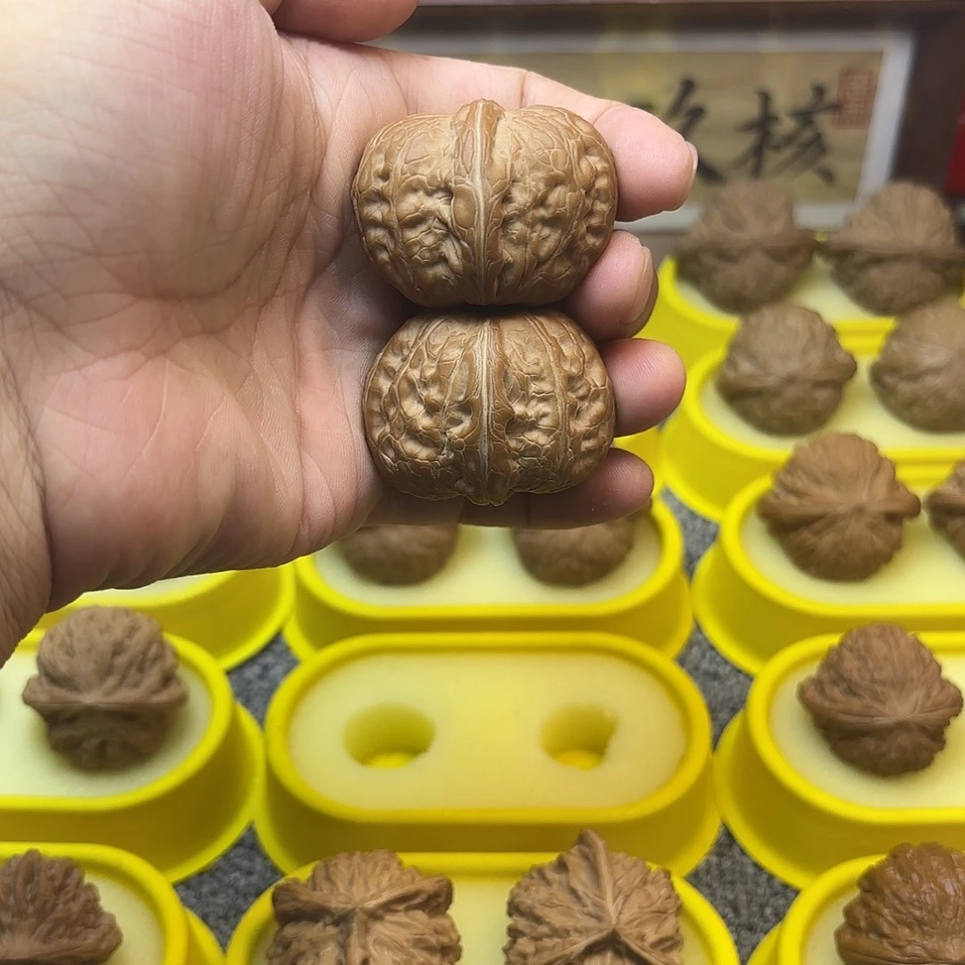 锦***乐把件文玩核桃43尺，元宝