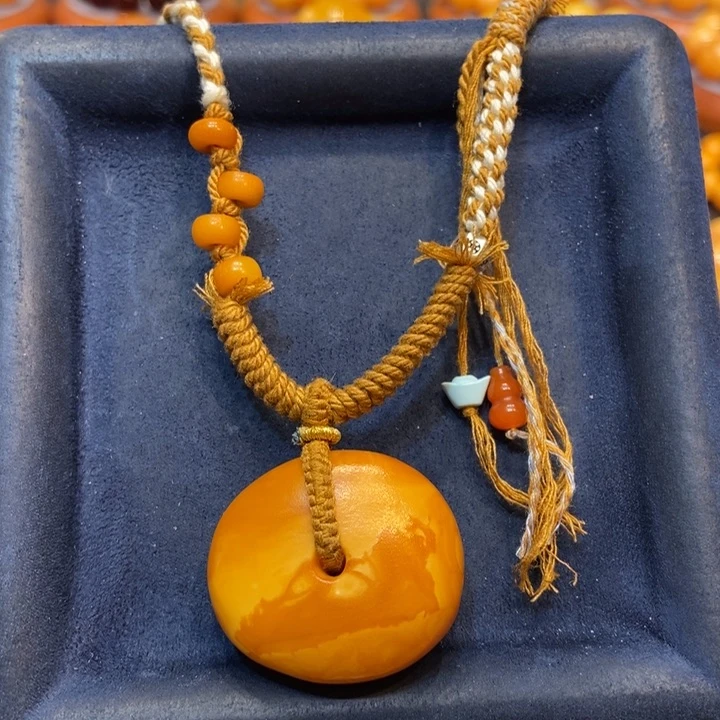 蜜蜡颈饰未镶嵌蜜蜡