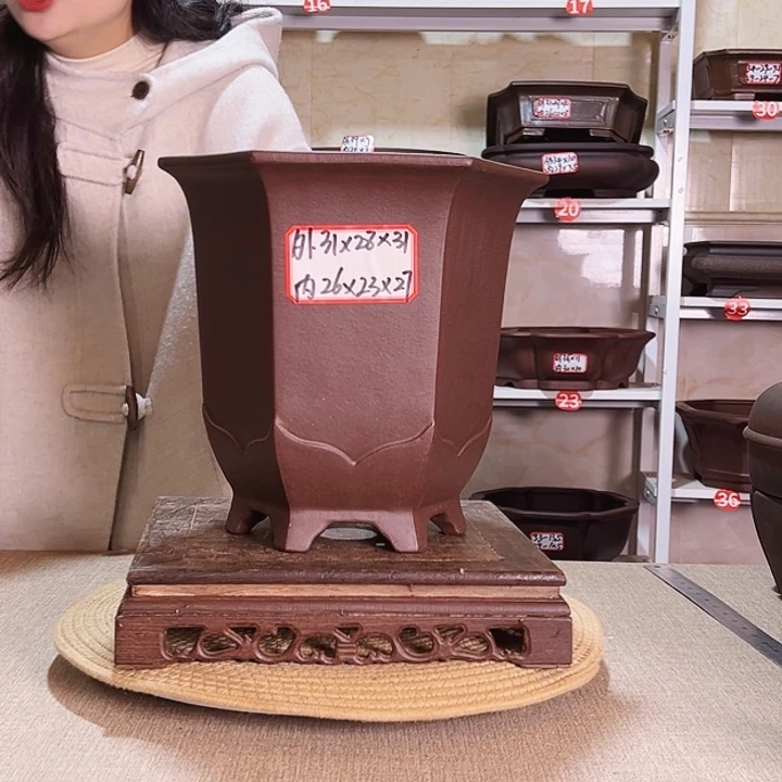 紫砂花盆紫砂花盆