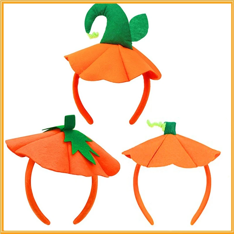 万圣节南瓜发箍 鬼节发饰发卡节日派对表演道具