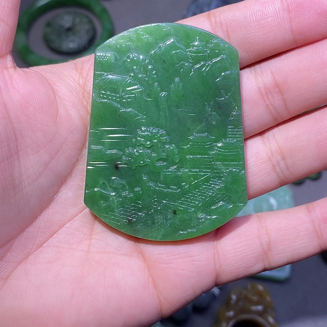 和田玉未镶嵌颈饰