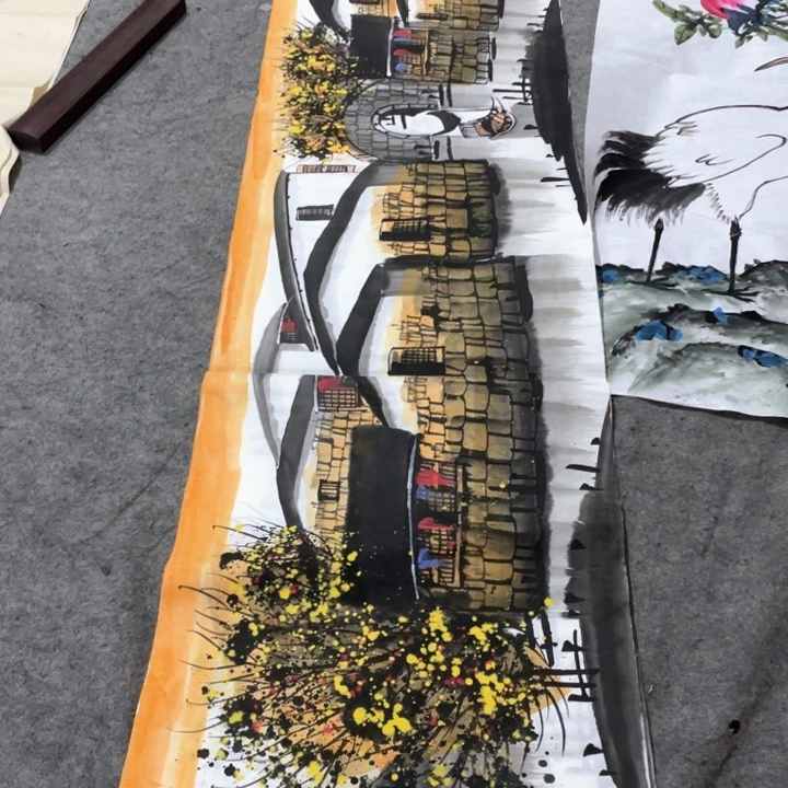 国画国画作者画心一张